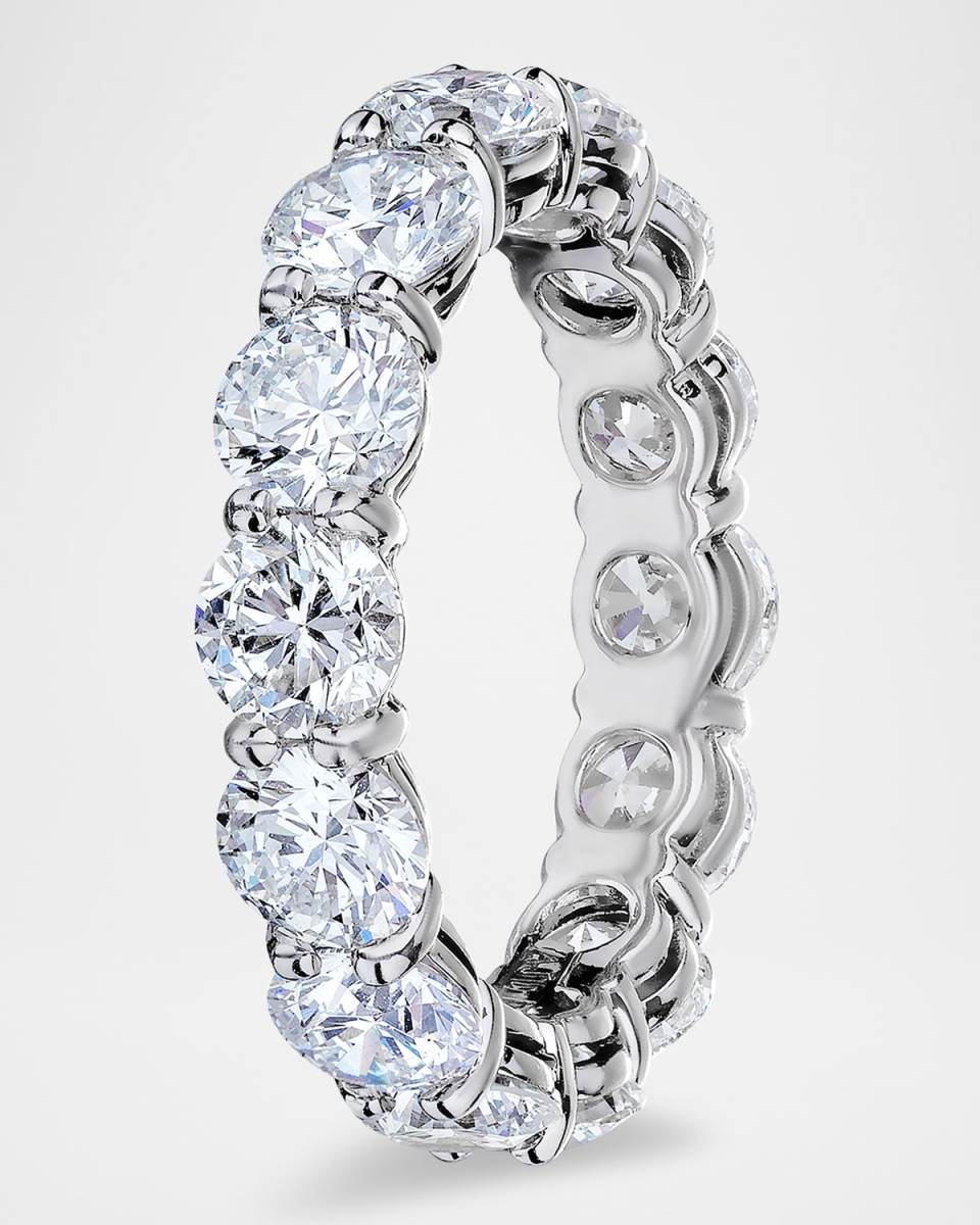 Platinum Diamond Eternity Band, 6.02tcw, Size